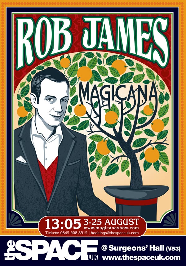 Rob James Magic Show Flyer Poster Design