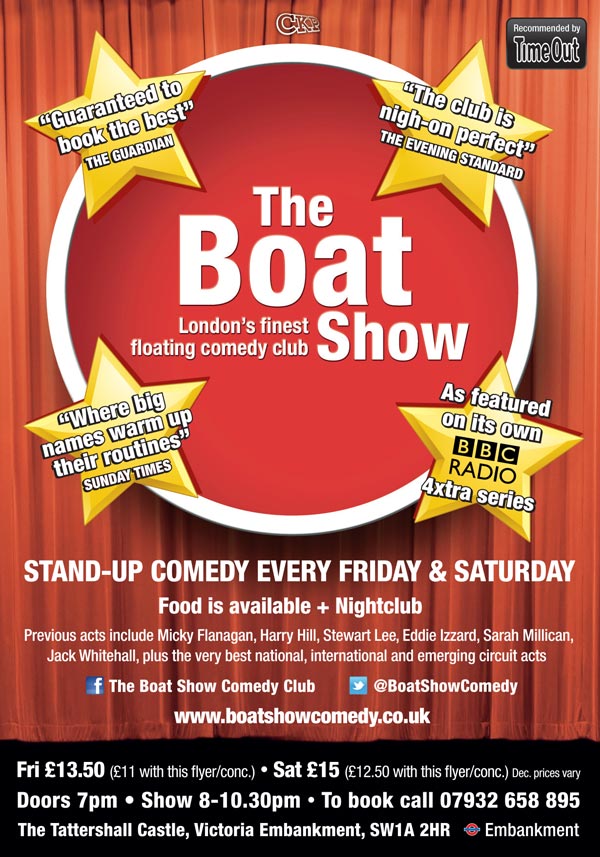 London Comedy Club Flyer Design