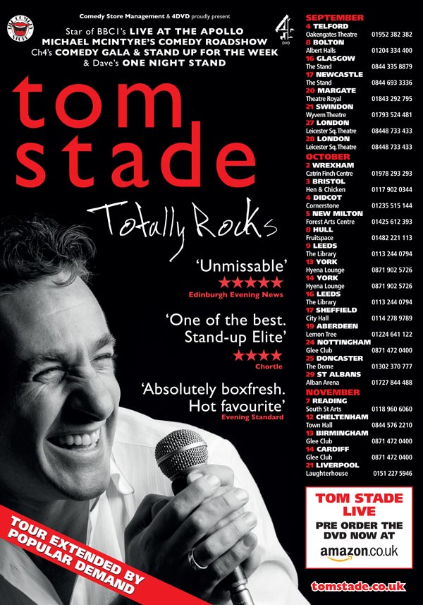 Tom Stade Tour Flyer Poster Design
