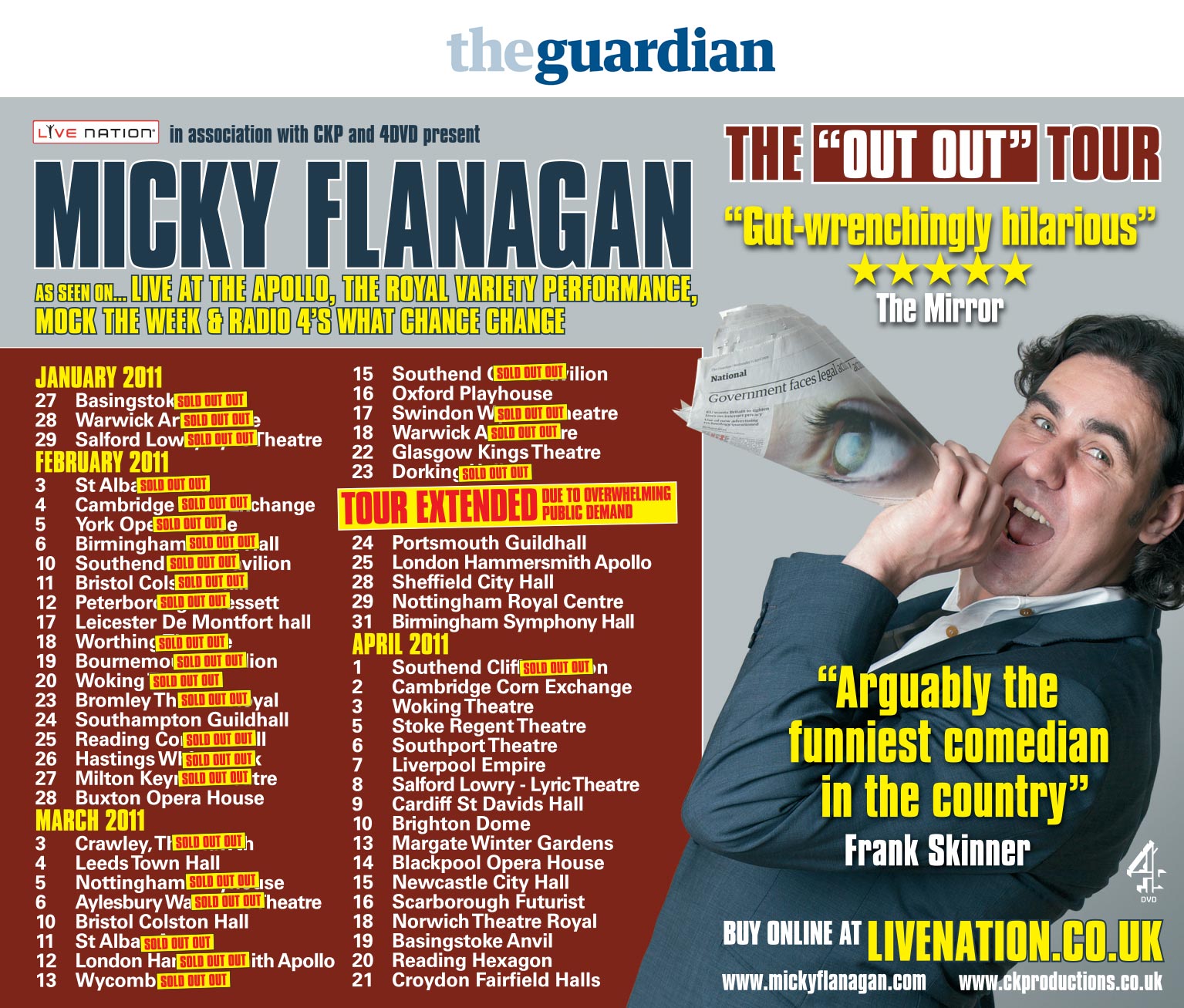 Watch Movie Micky Flanagan: Live - The Out Out Tour 2011
