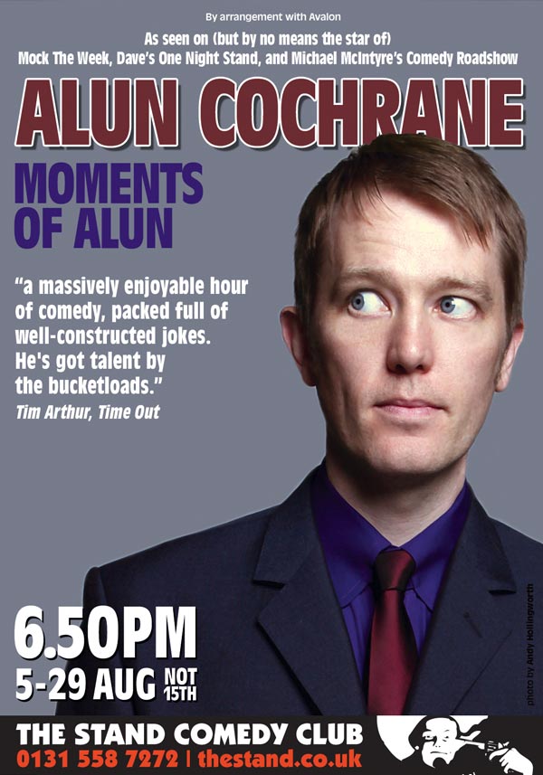 Alun Cochrane Edinburgh Flyer & Poster Design