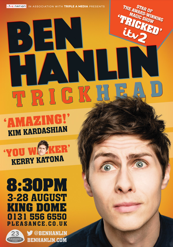 Ben Hanlin Show Poster & Flyer Design