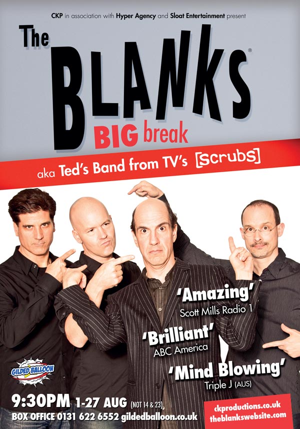 The Blanks Edinburgh Flyer Poster Design