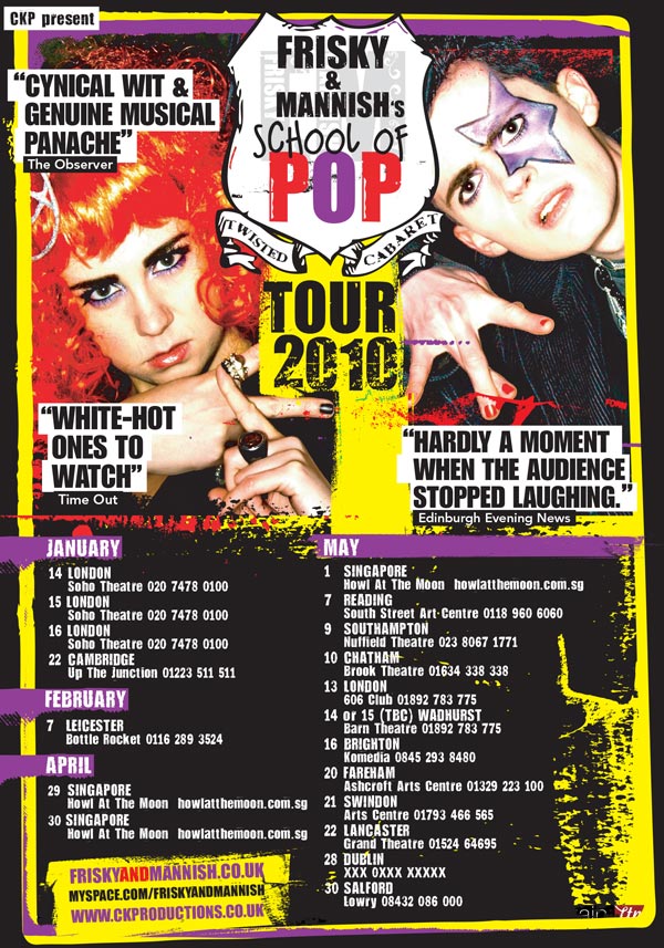 Frisky & Mannish Tour Poster Design