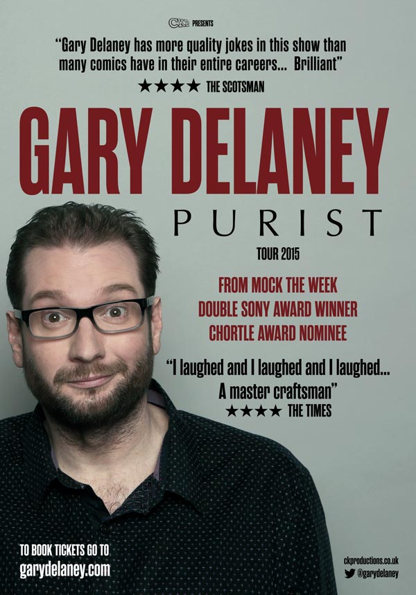 Comedian Gary Delaney Show Flyer Design