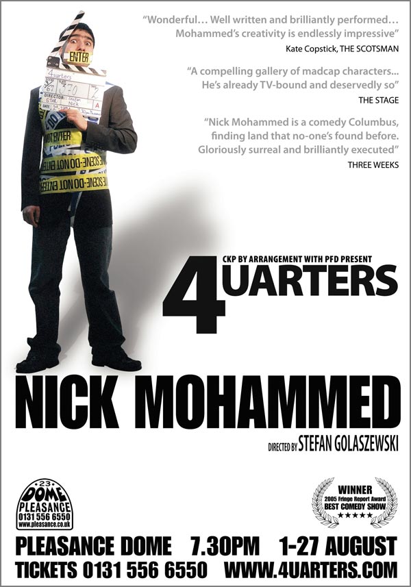 Nick Mohammed Edinburgh Flyer Poster Design