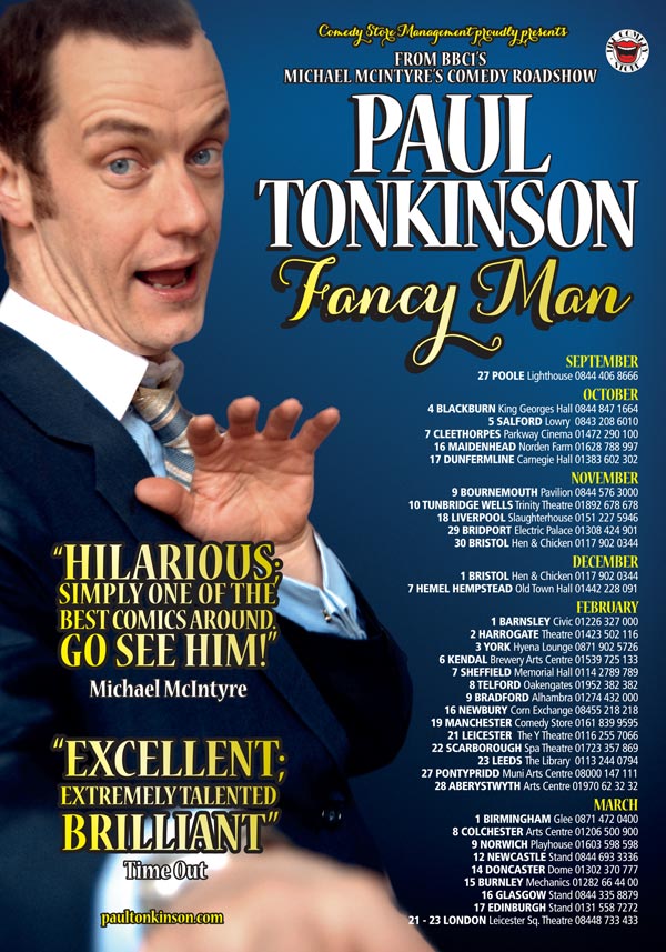 Paul Tonkinson Show Flyer Design