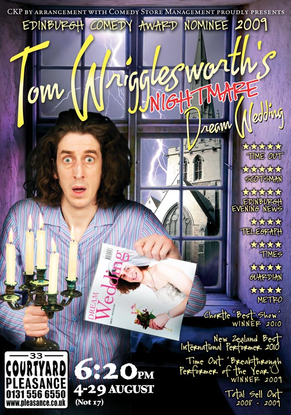 Tom Wrigglesworth Edinburgh Flyer Poster Design